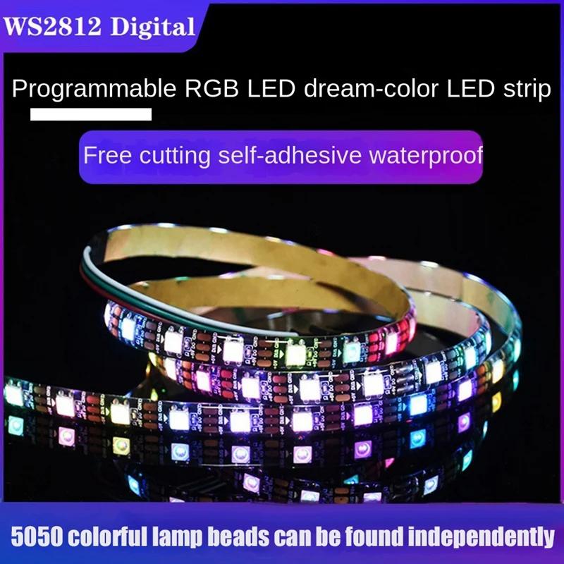 WS2812 RGB  Ʈ, 5050 Ʈ , ֵ,  , Һ, α׷  LED  (1m)